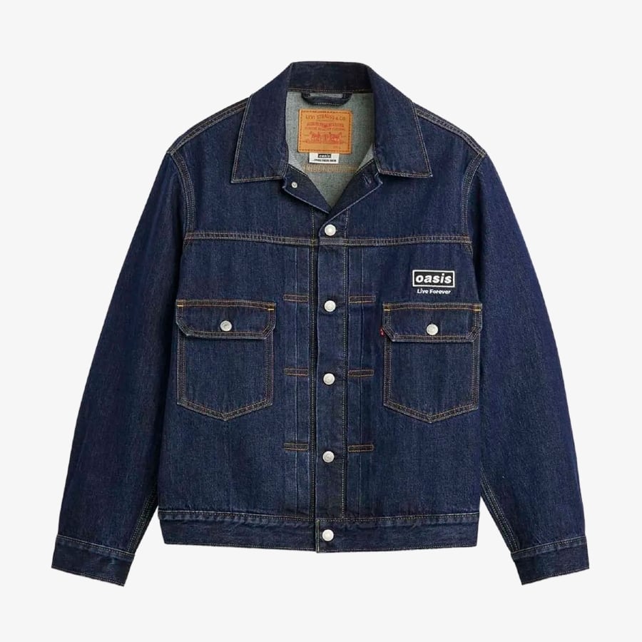 ★新品 Levis Oasis Type 2 Denim Jacket XL Jaqueta Levi's Type II Trucker X Oasis Band 