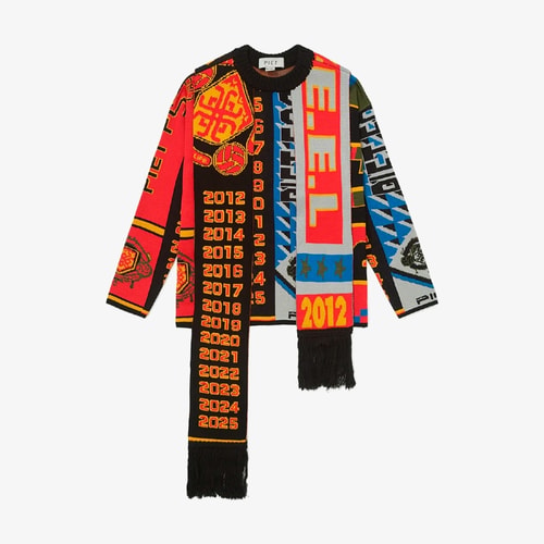 Blusa Piet Scarves Knitted Sweater 