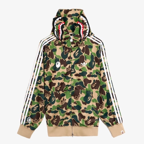 Jaqueta Adidas X Bape Track Shark Hoodie 