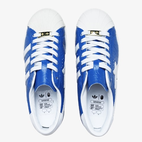 アディダス SUPERSTAR V BAPE 27㎝ 630 ブルー スニーカー アディダス SUPERSTAR V BAPE 27㎝ 630 ブルー スニーカー