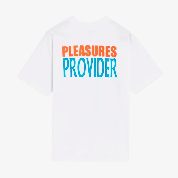 Camiseta Pleasures x NERD Provider "White"
