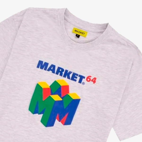 Camiseta Market Smiley M64 Ash Grey