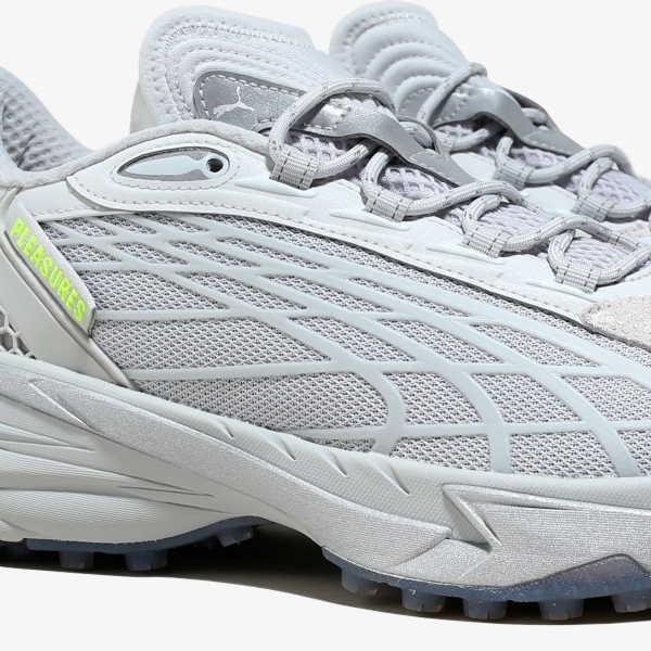 Tênis Puma x Pleasures Spirex Glacial Gray