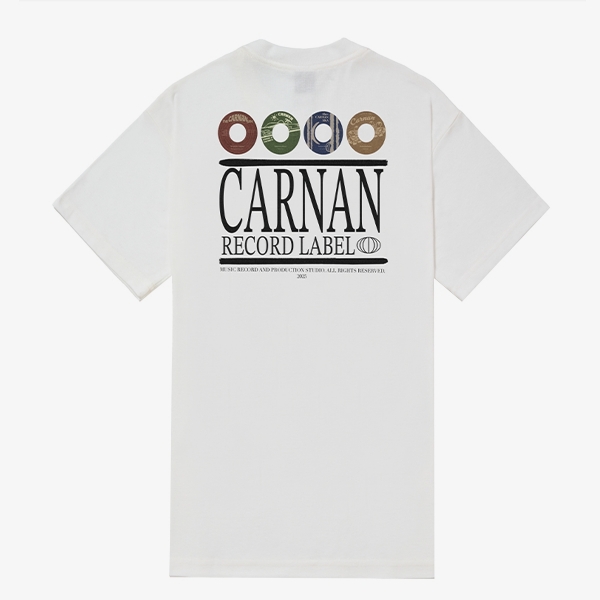 Camiseta Carnan Records Heavy "Off White"