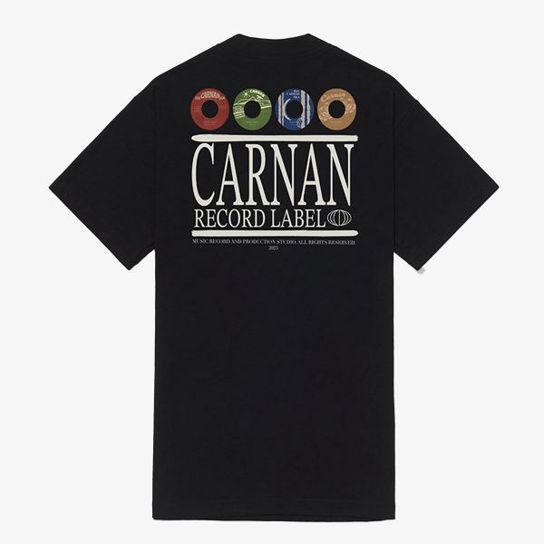 Camiseta Carnan Records Heavy "Black"