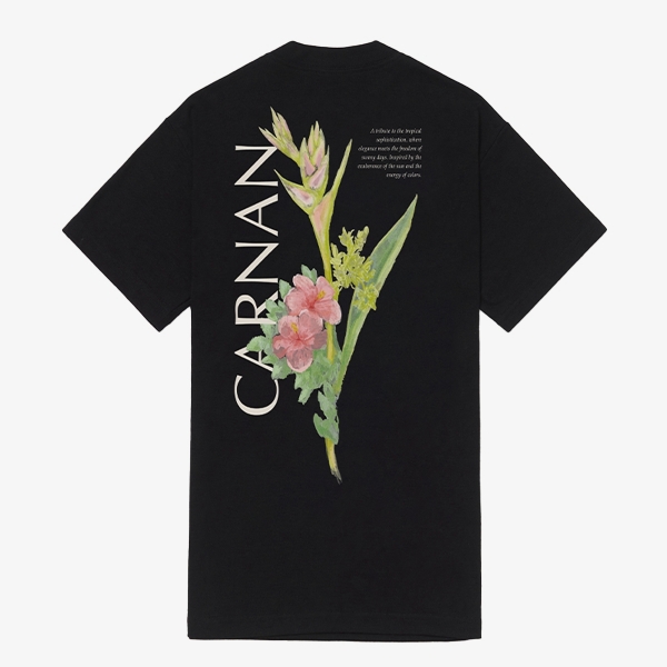 Camiseta Carnan Flower Heavy "Black"