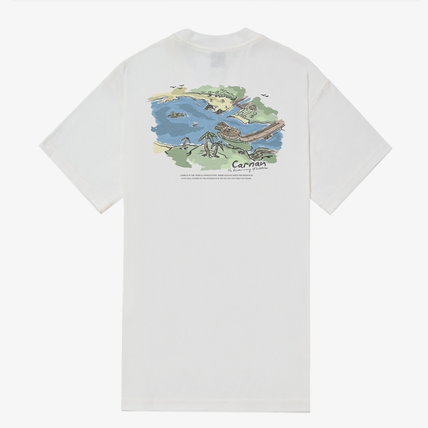 Camiseta Carnan Landscape Heavy "Off White"