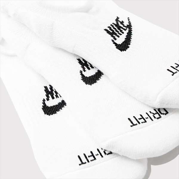 Meia Nike Everyday Cushioned (3 Pares) Unissex "White"
