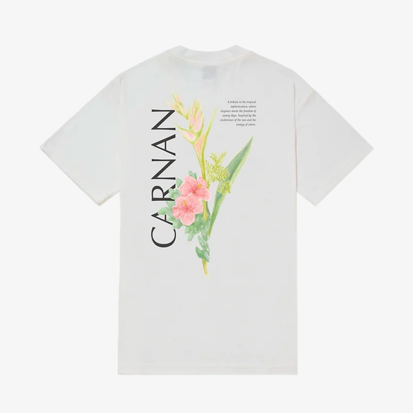 Camiseta Carnan Heavy Flower Desing "Off White"