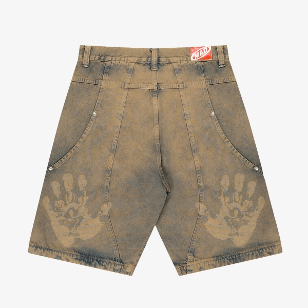 Bermuda Mad Enlatados Jeans Curvalínea Double Hand "Brown"