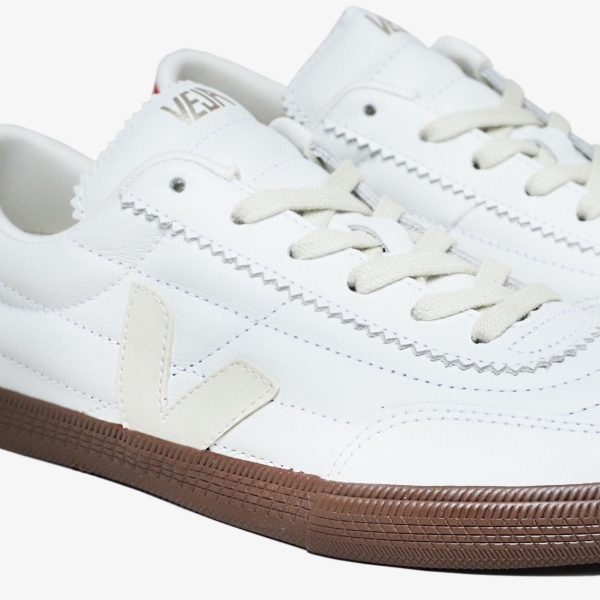 Tênis Veja Panenka Leather "White Pierre Pekin Bark"