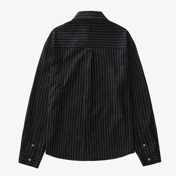 Camisa Carnan Standard Striped "Black"
