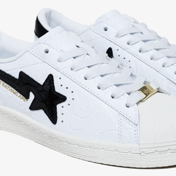 Tênis Adidas SSTR V Bape "Cloud White"