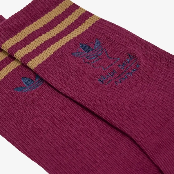 Meia Adidas X Brain Dead "Amazon Red"