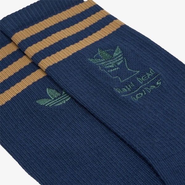 Meia Adidas x Brain Dead "Collegiate Navy"