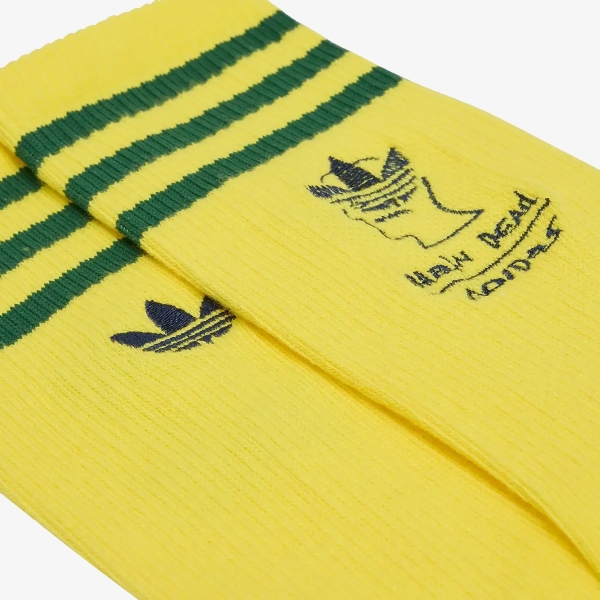 Meia Adidas X Brain Dead "Bright Yellow"