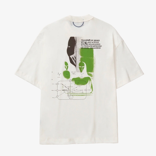 Camiseta Quadro Genes Boxy "Off White"