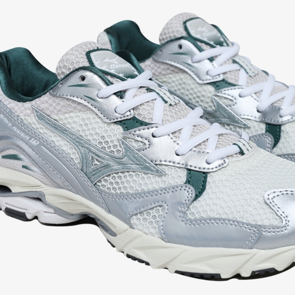 Tênis Mizuno Wave Rider 10 Sportstyle "White Green"