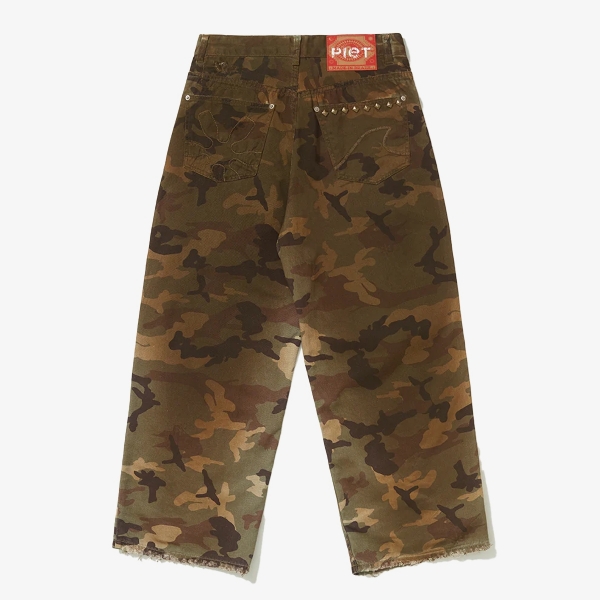 Calça Piet Distressed Oversized "Camo"