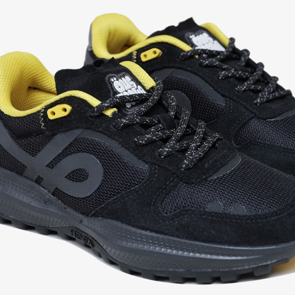 Tênis Ous Hevea Dots X Skola's "Black Yellow"
