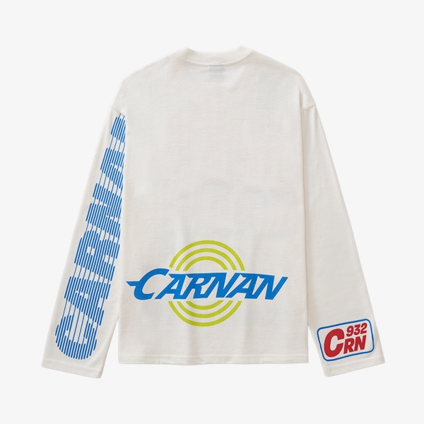 Camiseta Carnan Logos Long Sleeve "White"