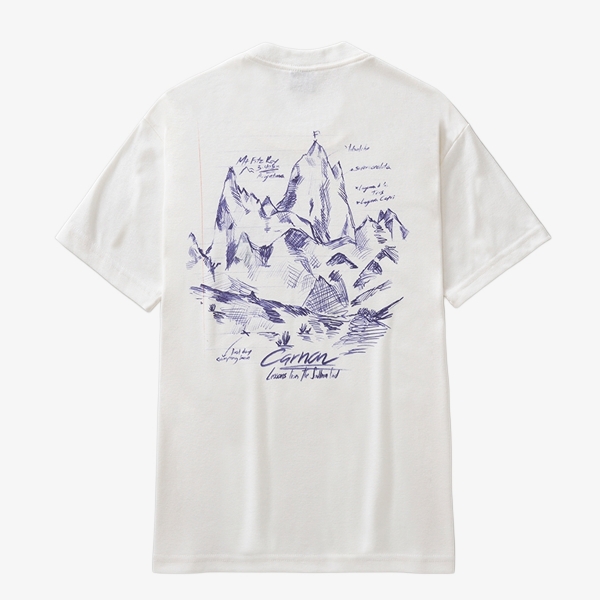 Camiseta Carnan Pen Drawing "Off White"