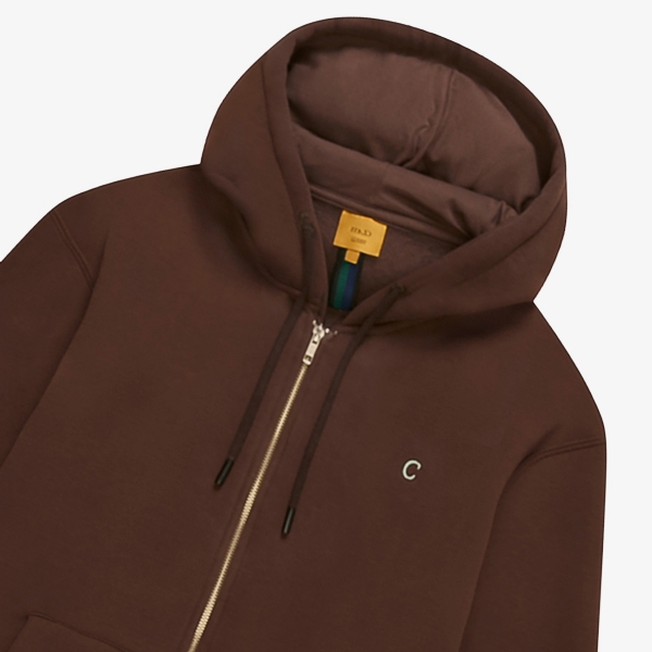 Blusa Class Hoodie Zipper C "Brown"