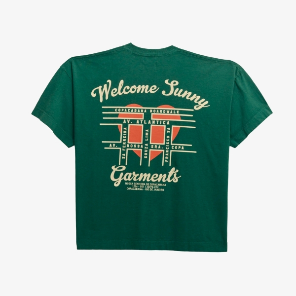 Camiseta Welcome Sunny Boxy StreetView "Green"