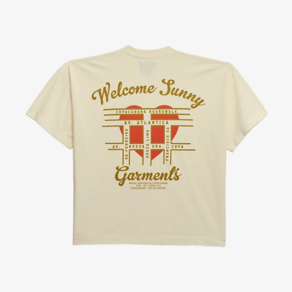 Camiseta Welcome Sunny Boxy StreetView "Off White"