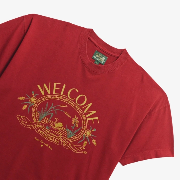 Camiseta Welcome Sunny Boxy Souvenir "Burgundy"