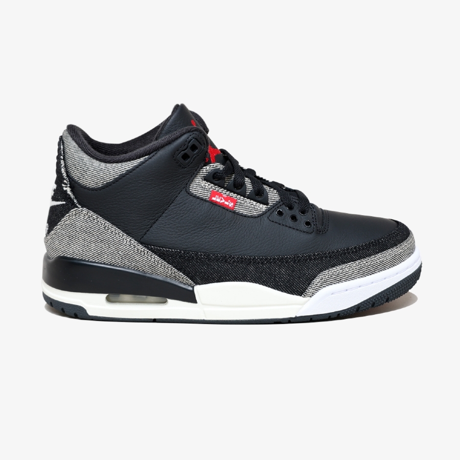 30cm Nike Air Jordan 3 levi's 中古美品 Tênis Air Jordan 3 X Levi's 