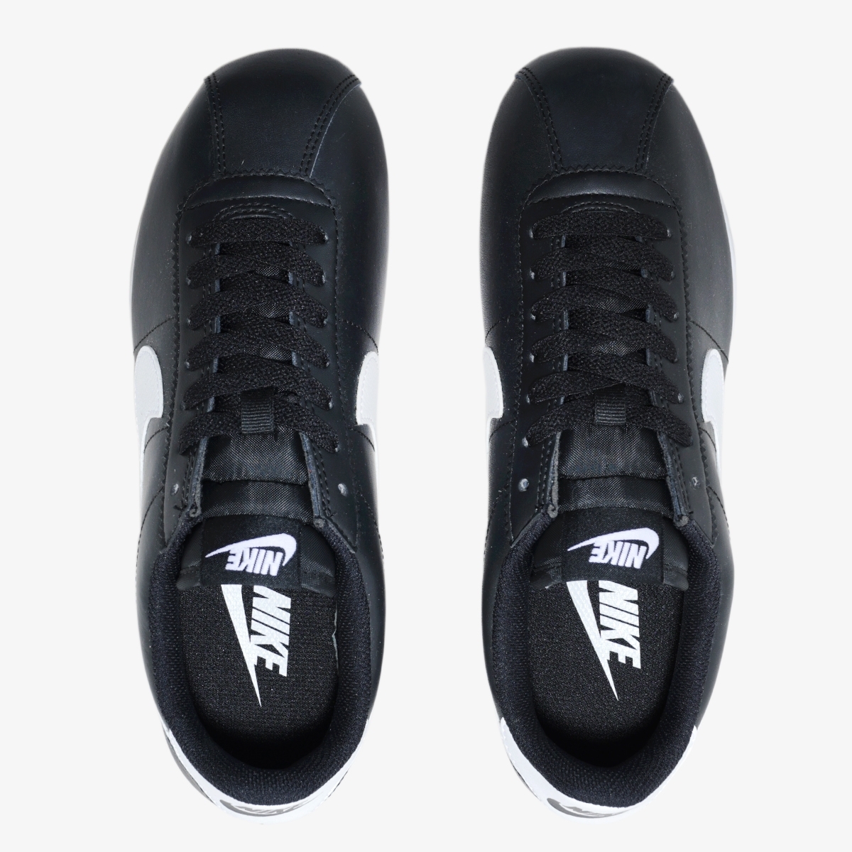 nike cortez basic black white