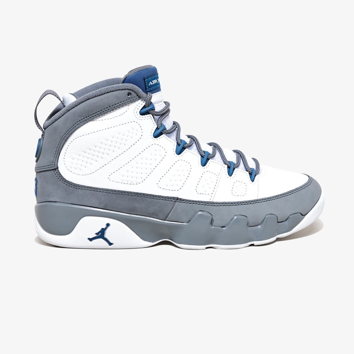 靴 air jordan 9 Flint Grey and French Blue Tênis Air Jordan 9 Retro 