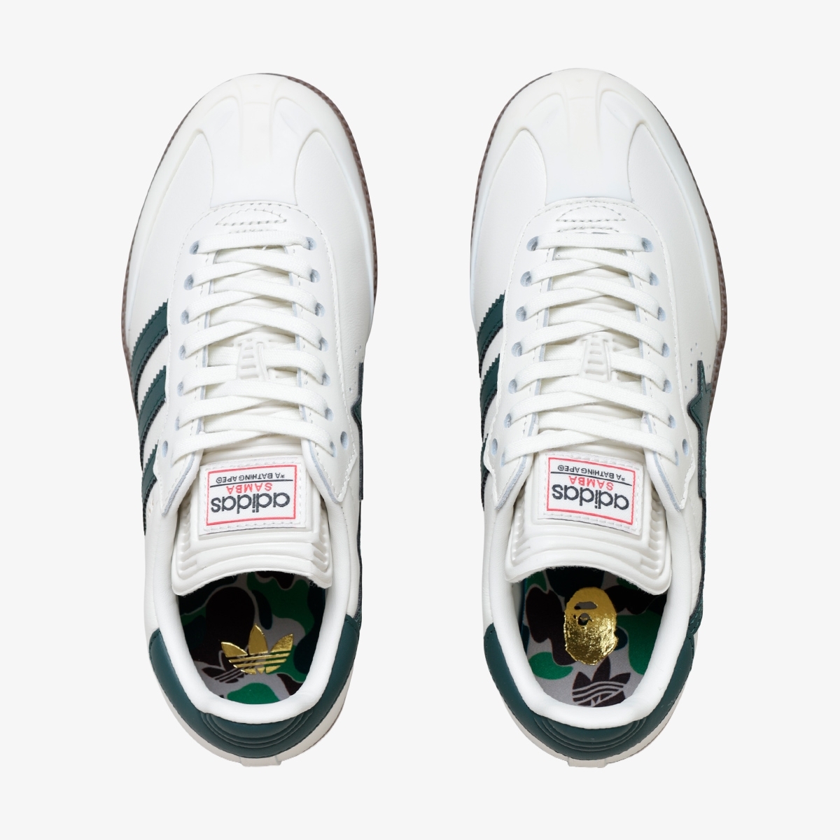 【 BAPE X  】SAMBA アディダス　24.0 Tênis Adidas Samba X Bape 
