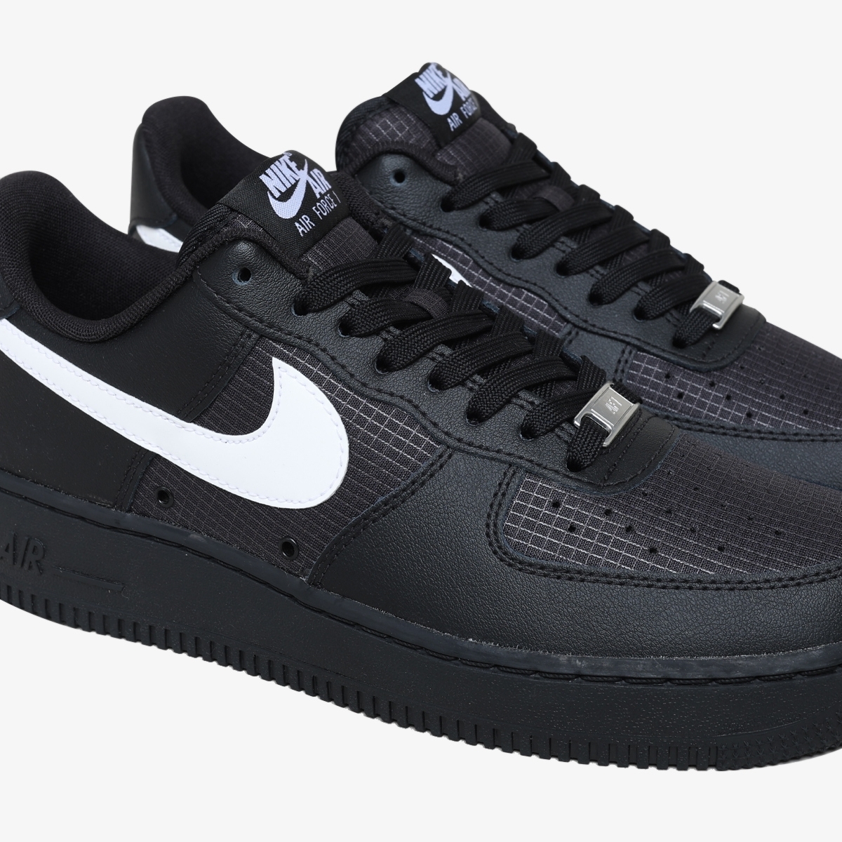 Nike Air Force 1 スニーカー　ローカット　レザー　厚底　ブラック Tênis Nike Air Force 1 Low 07 LV8 